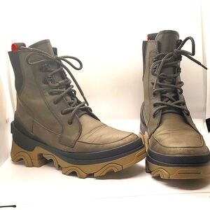 Sorel Boots Waterproof Green Leather